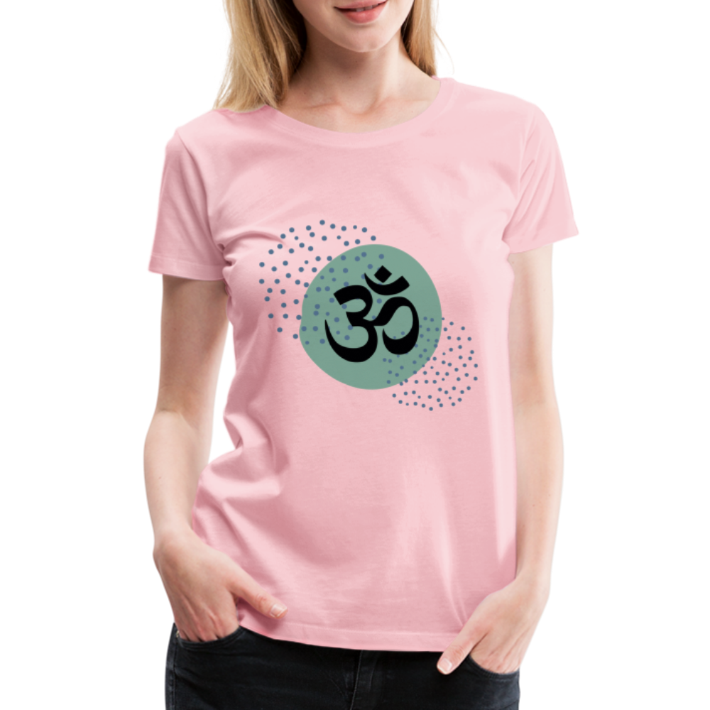 Frauen Premium T-Shirt - Om - Hellrosa