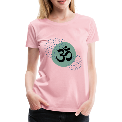 Frauen Premium T-Shirt - Om - Hellrosa