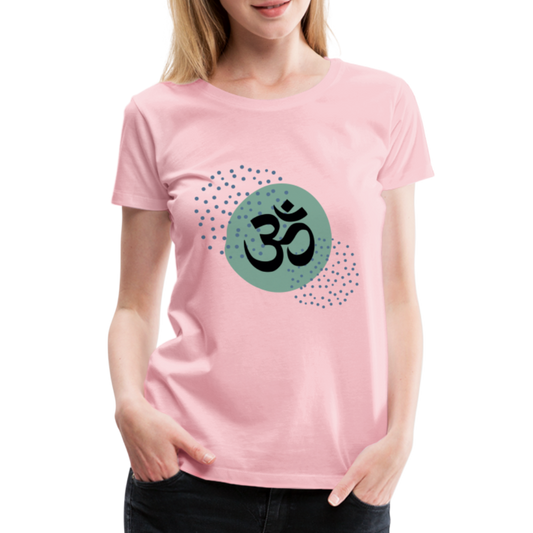 Frauen Premium T-Shirt - Om - Hellrosa