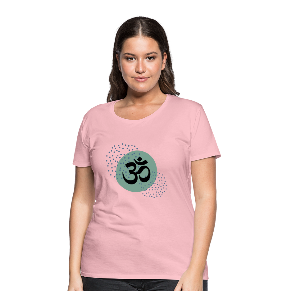 Frauen Premium T-Shirt - Om - Hellrosa