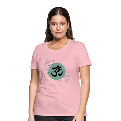 Frauen Premium T-Shirt - Om - Hellrosa