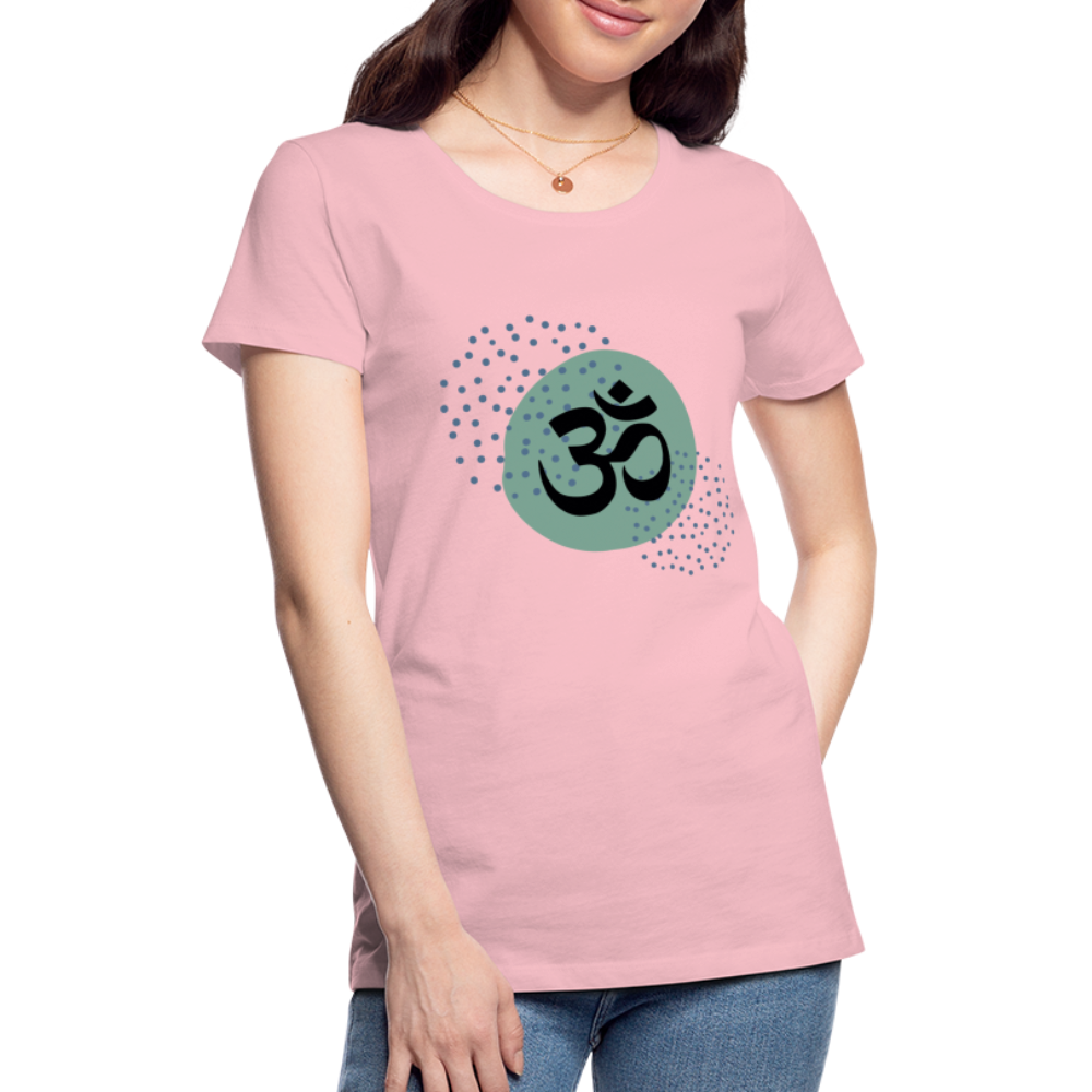 Frauen Premium T-Shirt - Om - Hellrosa