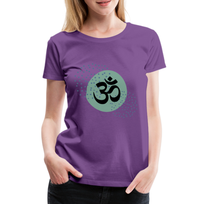 Frauen Premium T-Shirt - Om - Lila