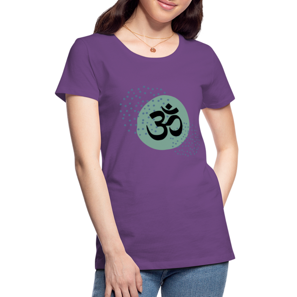 Frauen Premium T-Shirt - Om - Lila