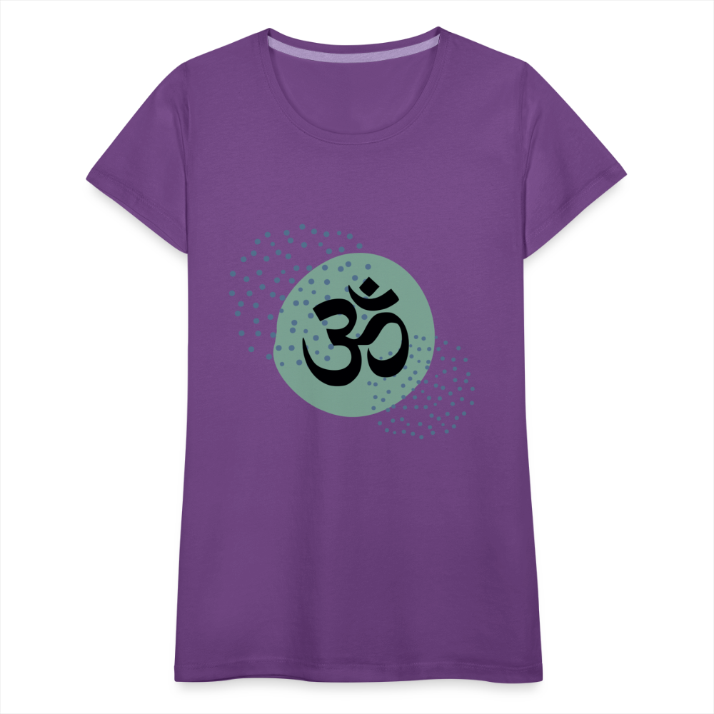 Frauen Premium T-Shirt - Om - Lila