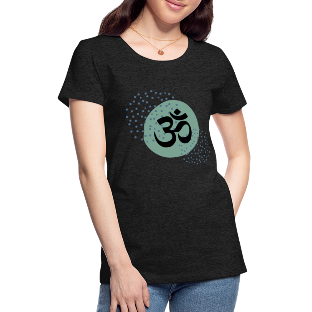 Frauen Premium T-Shirt - Om - Anthrazit