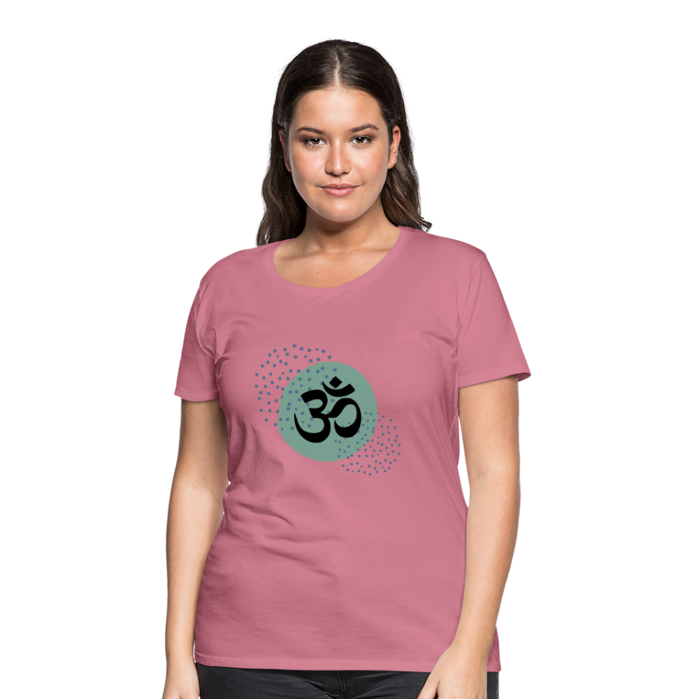 Frauen Premium T-Shirt - Om - Malve