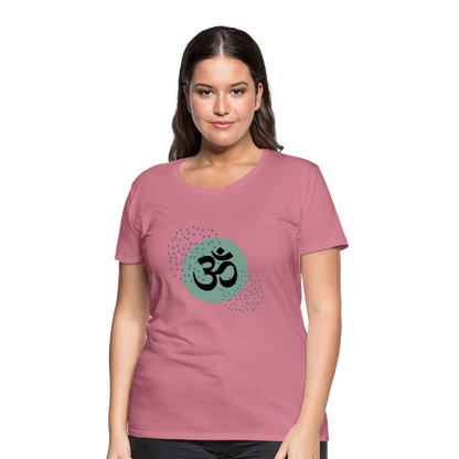 Frauen Premium T-Shirt - Om - Malve