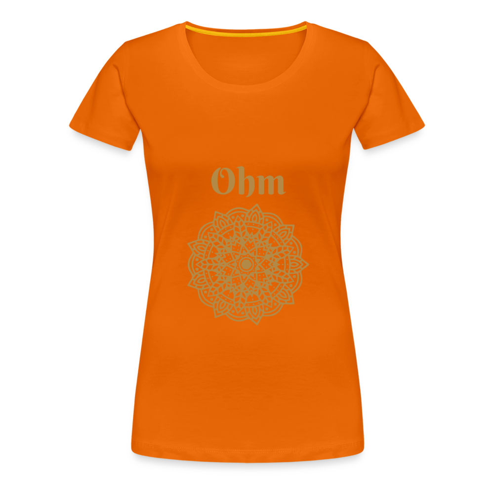 Frauen Premium T-Shirt - Ohm - Orange