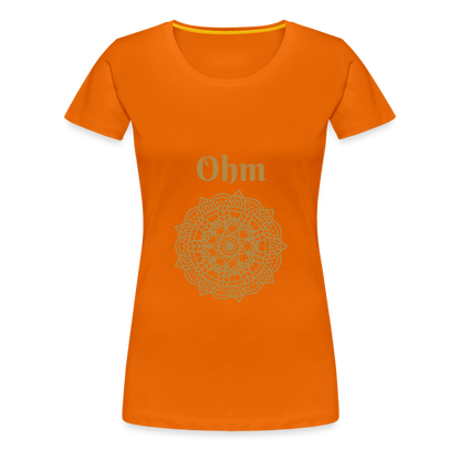 Frauen Premium T-Shirt - Ohm - Orange