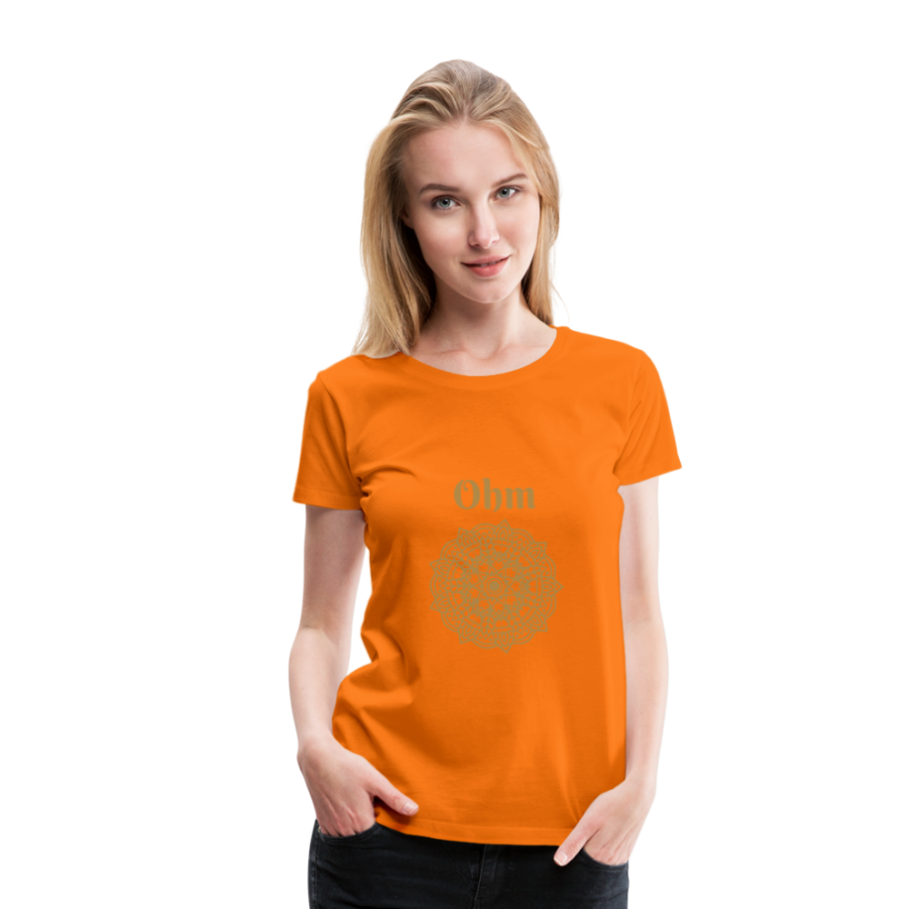 Frauen Premium T-Shirt - Ohm - Orange