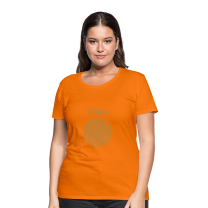 Frauen Premium T-Shirt - Ohm - Orange