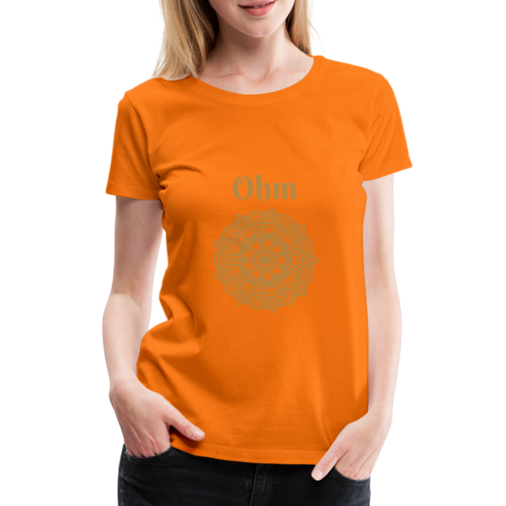 Frauen Premium T-Shirt - Ohm - Orange