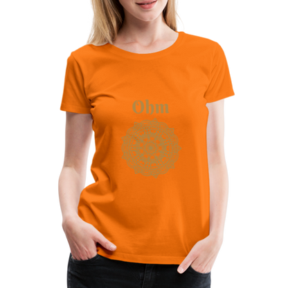 Frauen Premium T-Shirt - Ohm - Orange