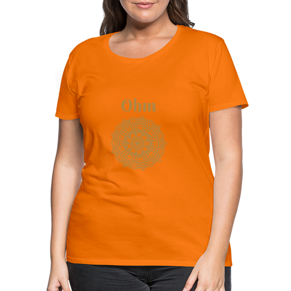 Frauen Premium T-Shirt - Ohm - Orange