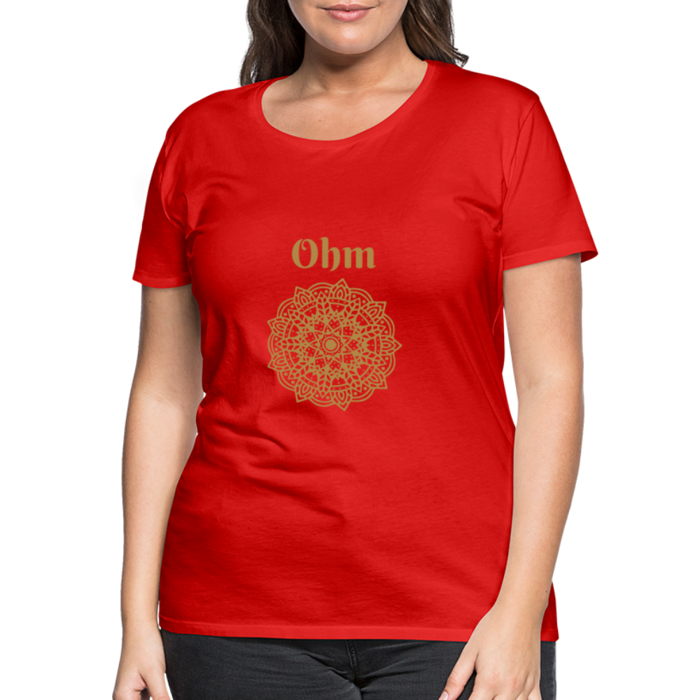 Frauen Premium T-Shirt - Ohm - Rot