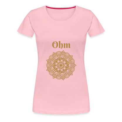 Frauen Premium T-Shirt - Ohm - Hellrosa