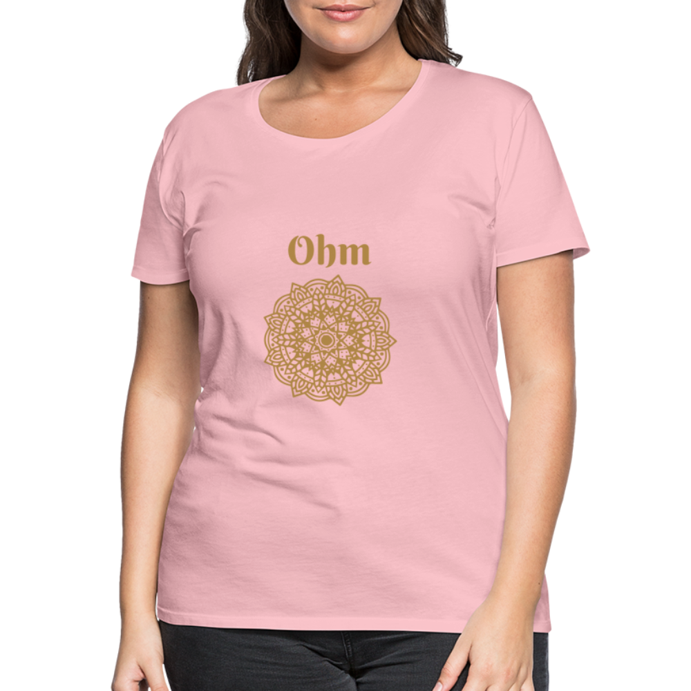 Frauen Premium T-Shirt - Ohm - Hellrosa