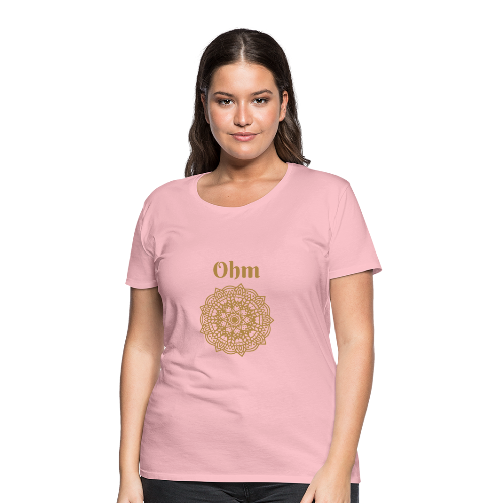 Frauen Premium T-Shirt - Ohm - Hellrosa