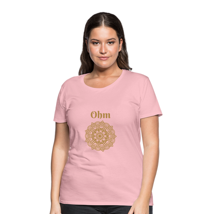 Frauen Premium T-Shirt - Ohm - Hellrosa