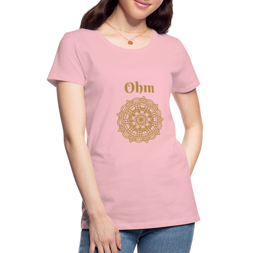 Frauen Premium T-Shirt - Ohm - Hellrosa