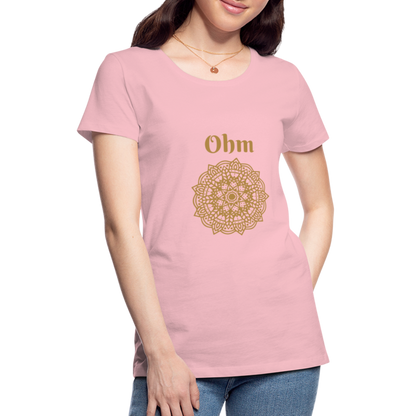 Frauen Premium T-Shirt - Ohm - Hellrosa