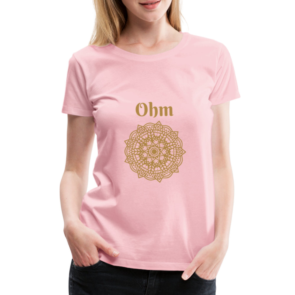 Frauen Premium T-Shirt - Ohm - Hellrosa