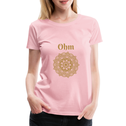 Frauen Premium T-Shirt - Ohm - Hellrosa