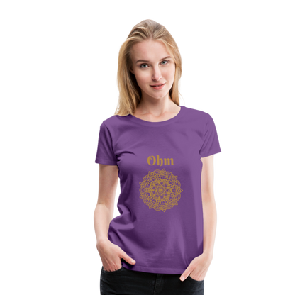 Frauen Premium T-Shirt - Ohm - Lila