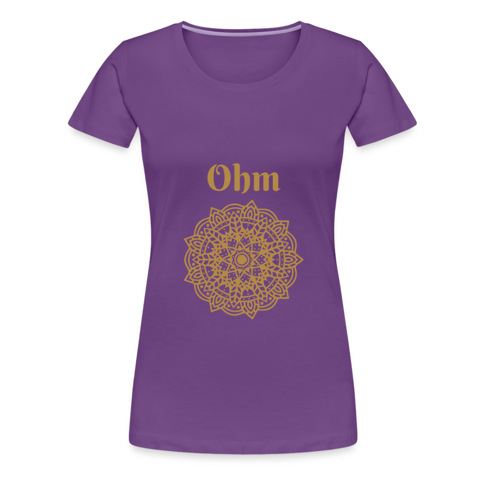 Frauen Premium T-Shirt - Ohm - Lila