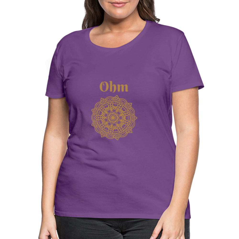 Frauen Premium T-Shirt - Ohm - Lila