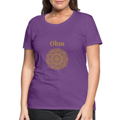 Frauen Premium T-Shirt - Ohm - Lila