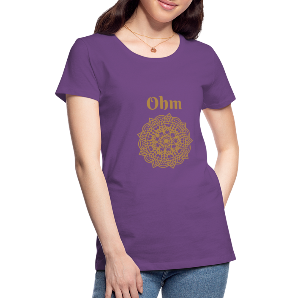 Frauen Premium T-Shirt - Ohm - Lila