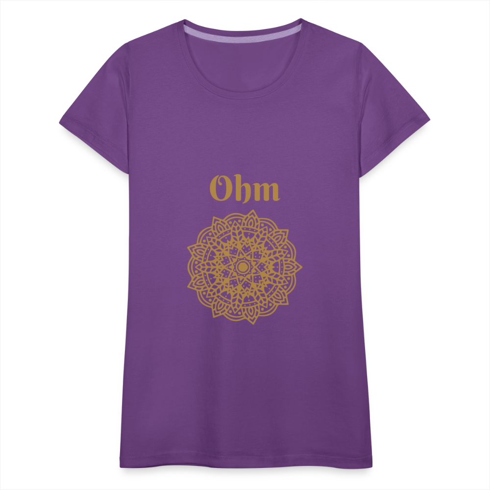 Frauen Premium T-Shirt - Ohm - Lila