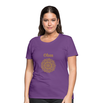 Frauen Premium T-Shirt - Ohm - Lila