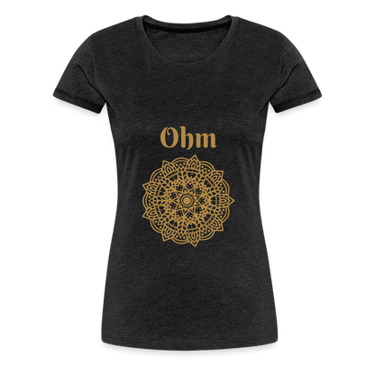 Frauen Premium T-Shirt - Ohm - Anthrazit