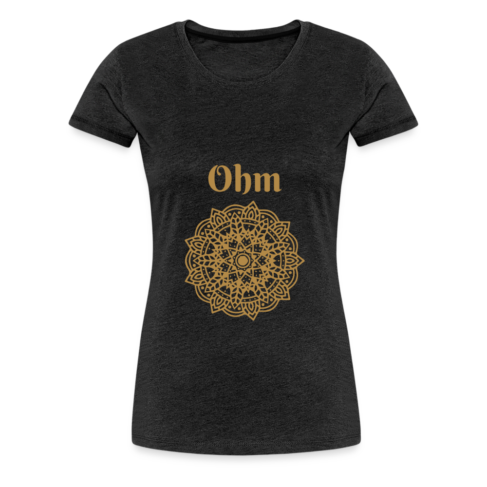 Frauen Premium T-Shirt - Ohm - Anthrazit