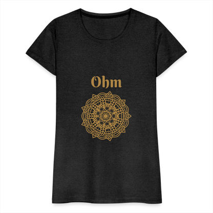 Frauen Premium T-Shirt - Ohm - Anthrazit