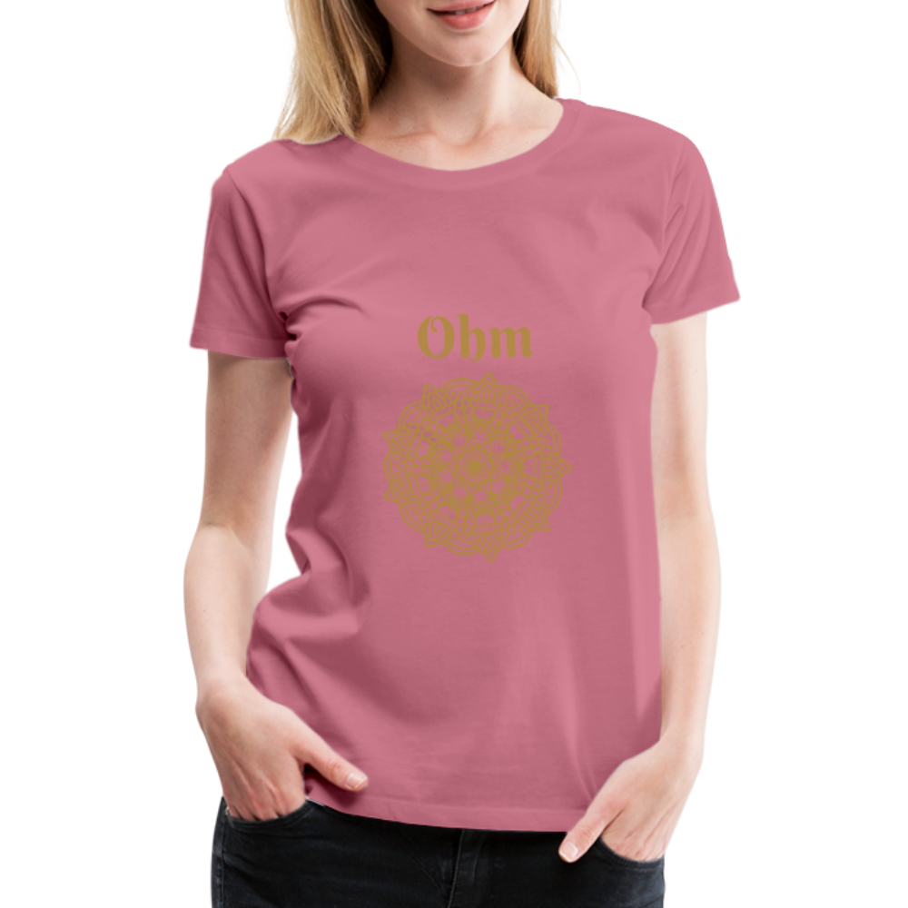 Frauen Premium T-Shirt - Ohm - Malve