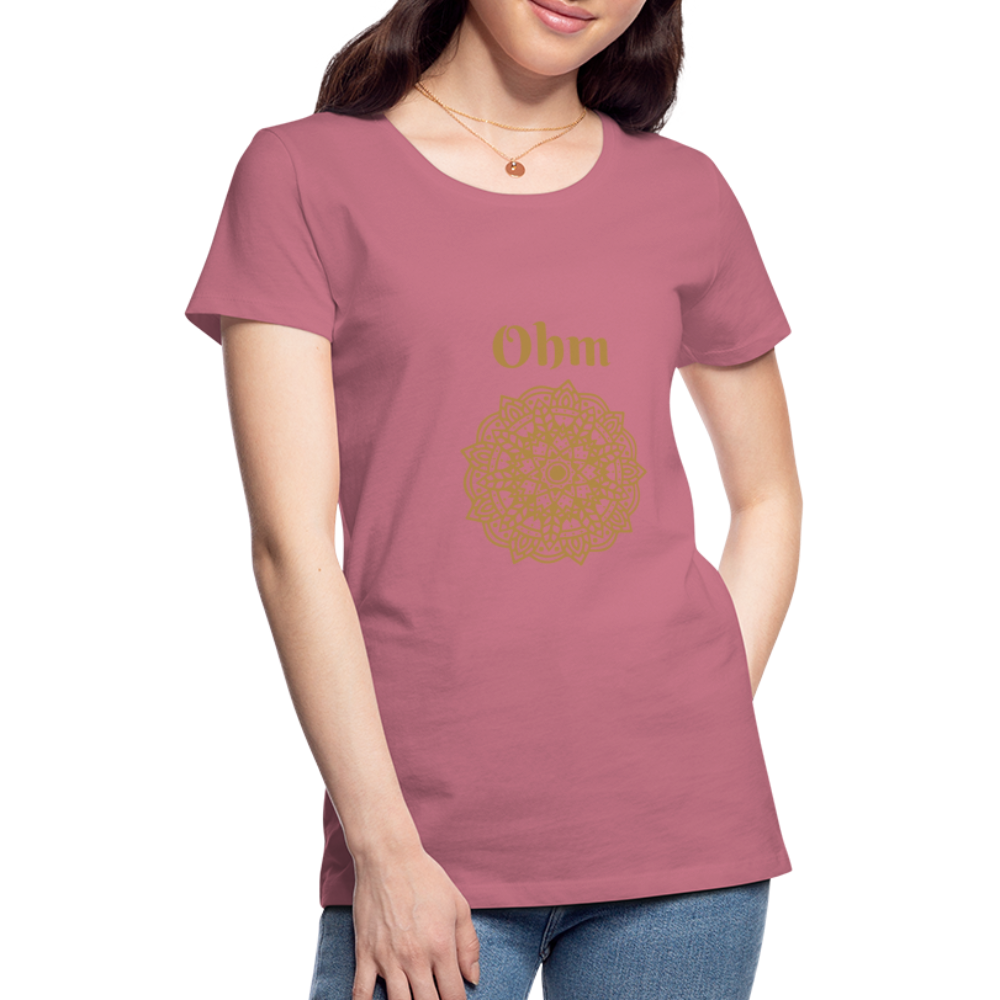 Frauen Premium T-Shirt - Ohm - Malve