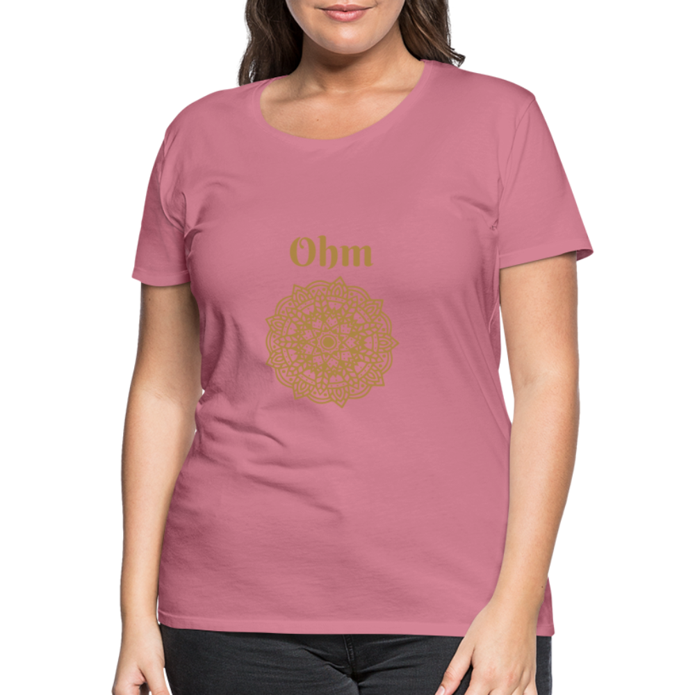 Frauen Premium T-Shirt - Ohm - Malve