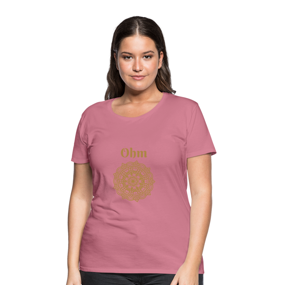 Frauen Premium T-Shirt - Ohm - Malve