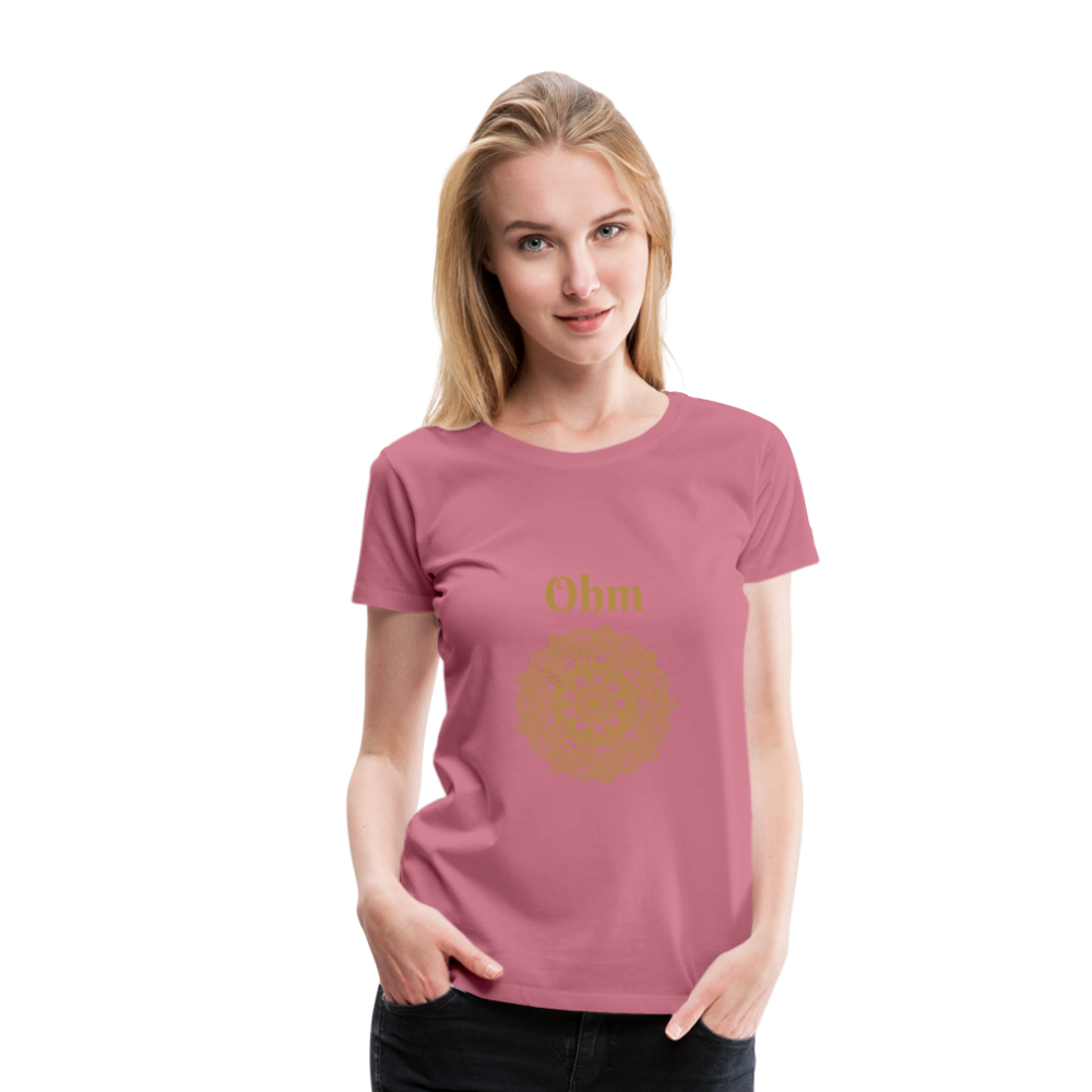 Frauen Premium T-Shirt - Ohm - Malve