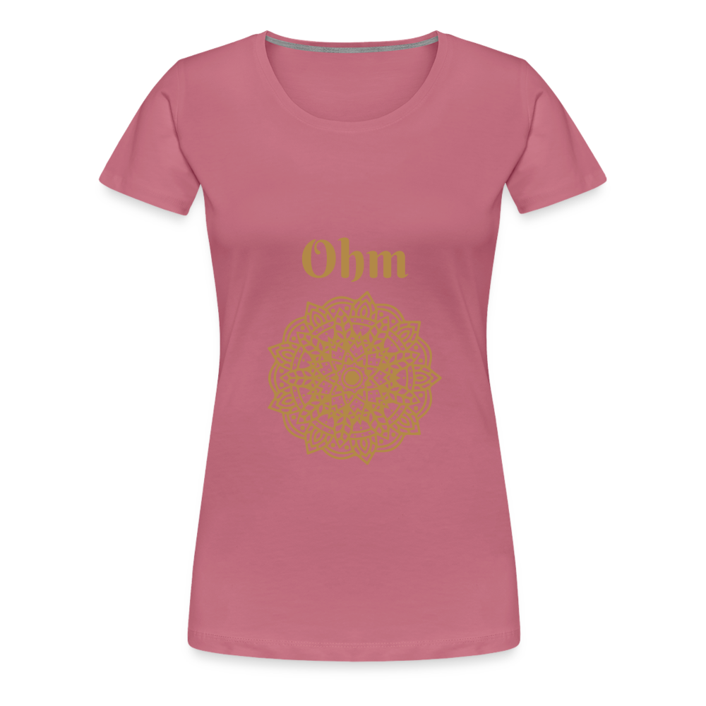 Frauen Premium T-Shirt - Ohm - Malve