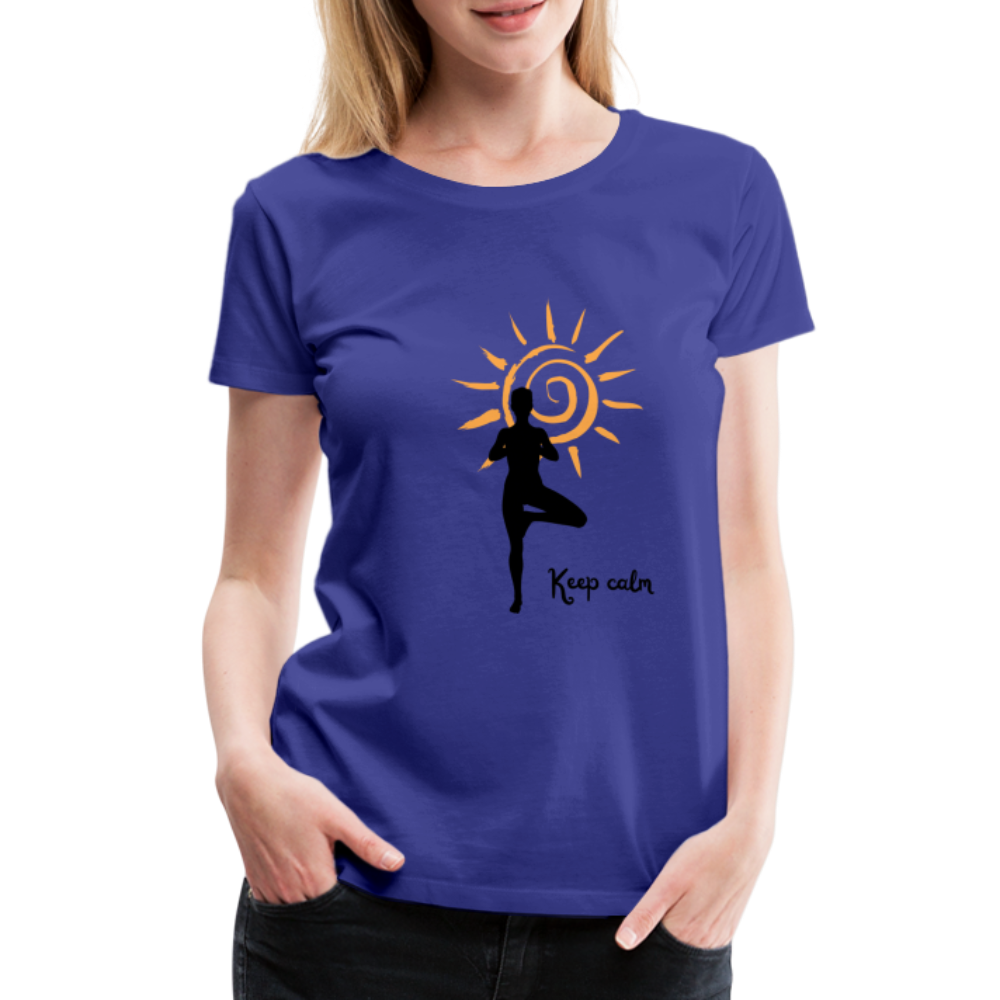 Frauen Premium T-Shirt - Keep calm - Königsblau