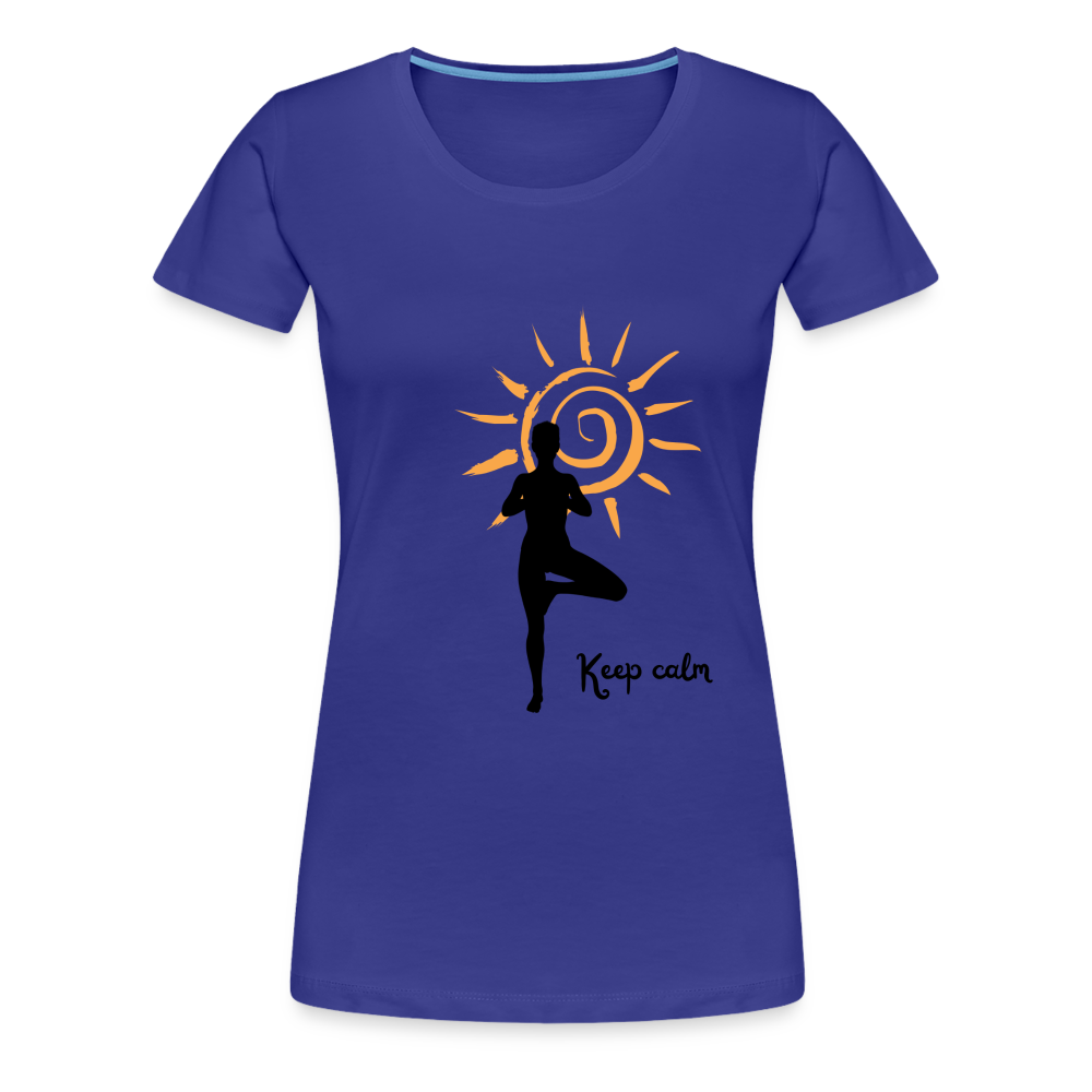 Frauen Premium T-Shirt - Keep calm - Königsblau