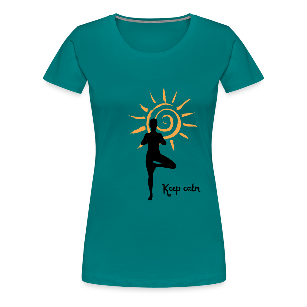 Frauen Premium T-Shirt - Keep calm - Divablau