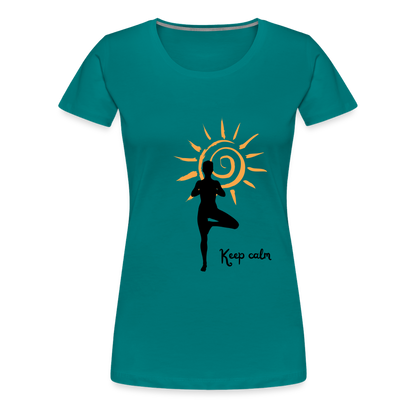 Frauen Premium T-Shirt - Keep calm - Divablau