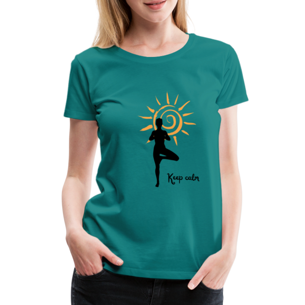 Frauen Premium T-Shirt - Keep calm - Divablau