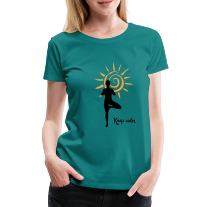 Frauen Premium T-Shirt - Keep calm - Divablau